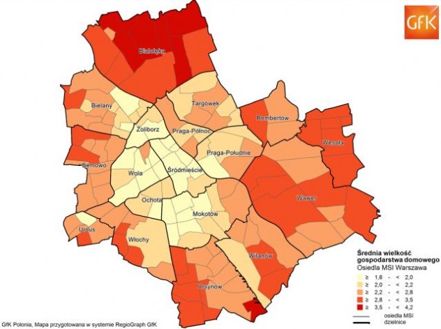 Карта варшавы по районам